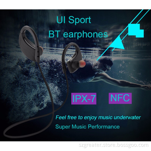 Oem bluetooth headphones true IPX7 waterproof earphone waterproof wireless noise cancelling headphones